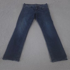 Kut from the Kloth Jeans Womens 16 Blue Straight Leg Dark Wash Stretch Denim