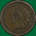 1888 Indian Head Cent Good G Coin #38379