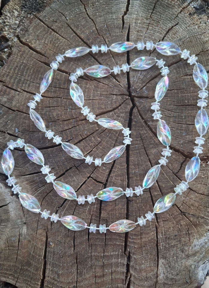 Lot 3 Colliers Vintage 1986 Style Avon Arc-en-Ciel Iridescent Aurore Boréale 97 - Photo 4/4