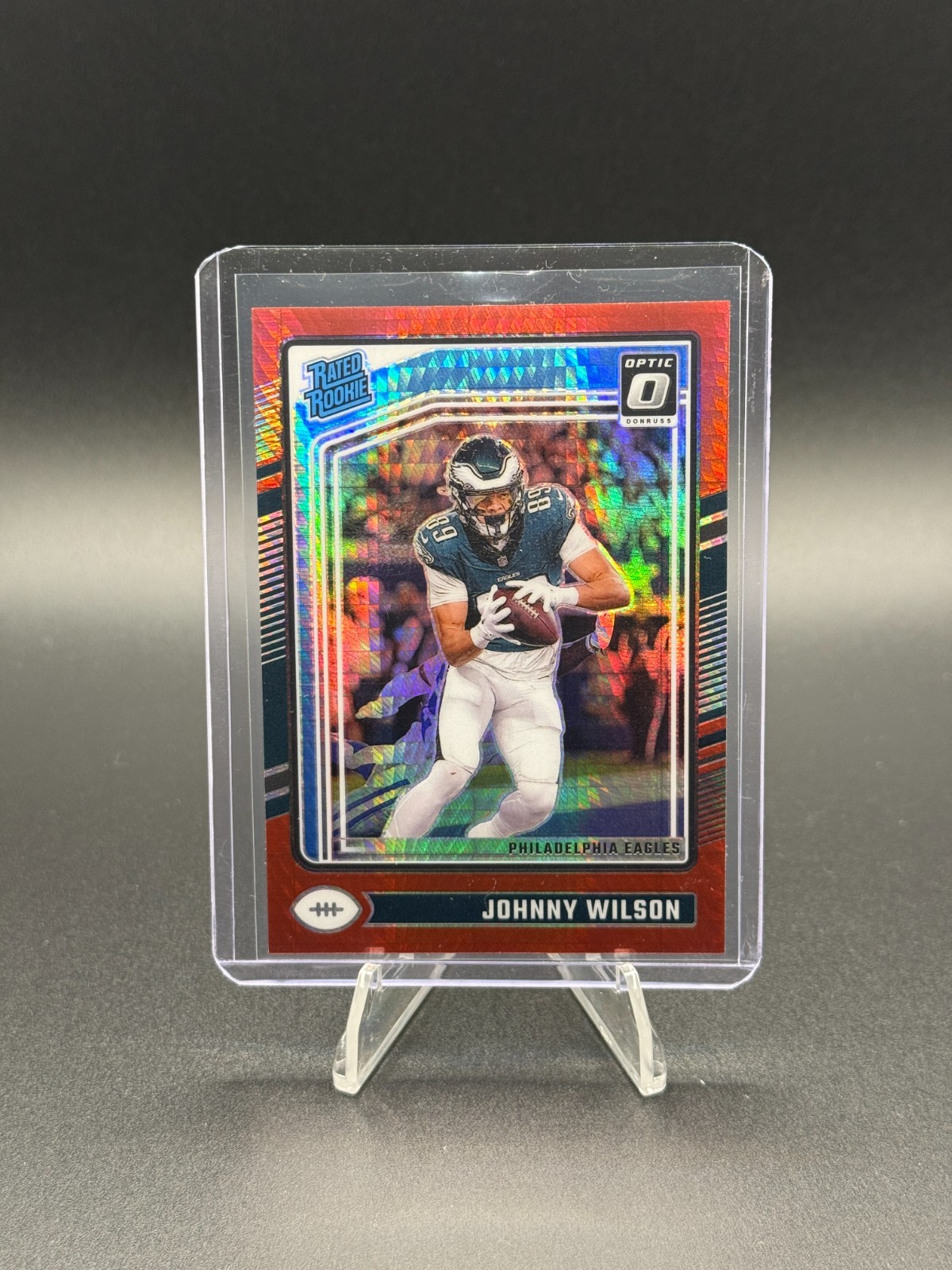 2024 Panini Donruss Optic Johnny Wilson Red Hyper Rated Rookie #256 [RC]