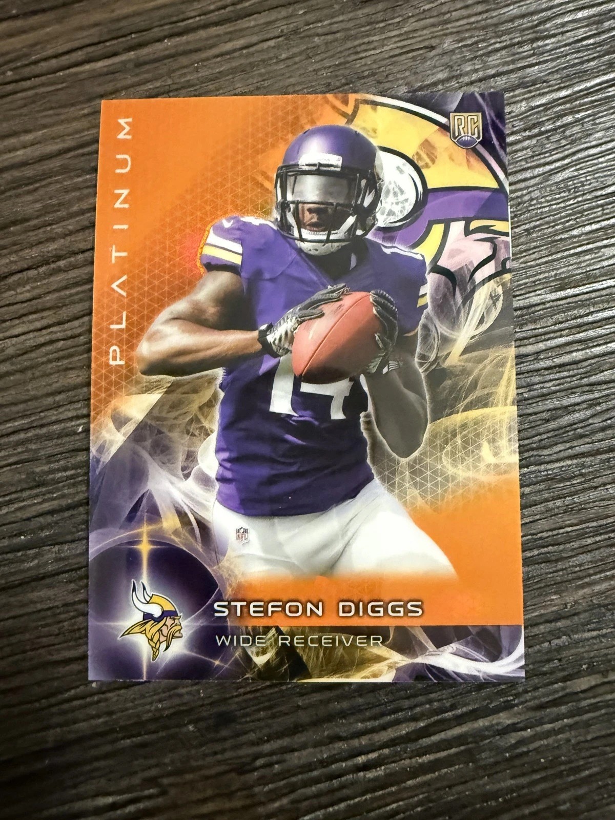 2015 Topps Platinum - Rookies Stefon Diggs #141 Orange Refractor (RC)