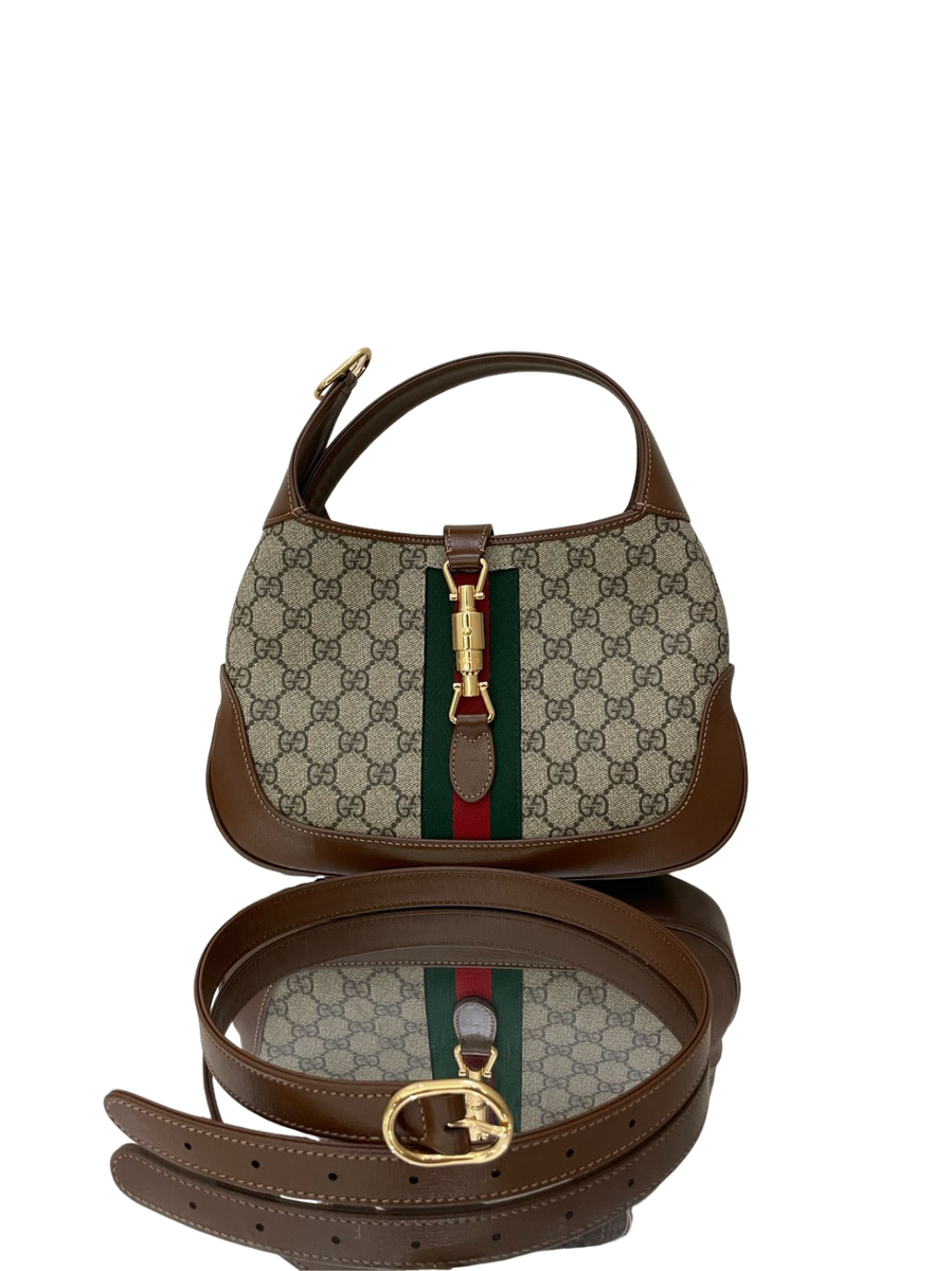 GUCCI GG柄 ショルダーバッグ　 ブラウン Gucci Jackie 1961 GG Shoulder Bag Small Brown Unused | eBay