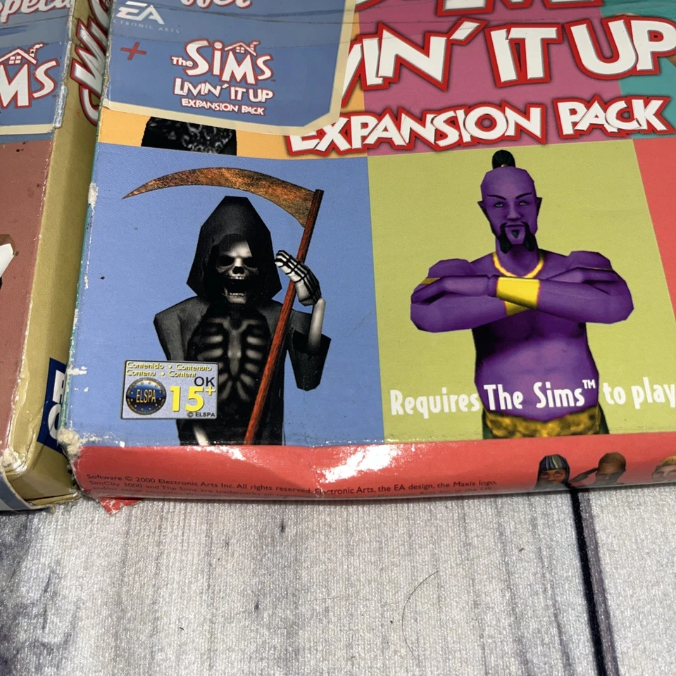 The Sims pc game & living it up expansion Big Box double box new not sealed - Image 4 of 4