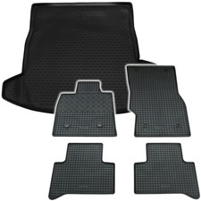 Gummi Kofferraumwanne Fußmatten für Alfa Romeo Stelvio 2017- Set Passform Matten