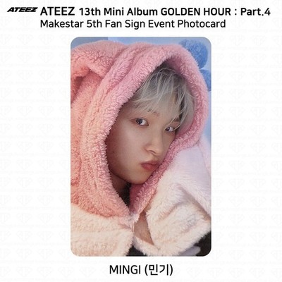 ATEEZ 13th Mini Album Golden Hour Pt.4 MakeStar 5th Fan Sign