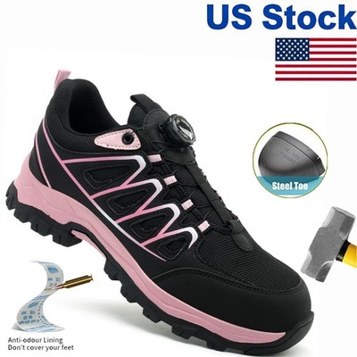 Women Work Shoes Steel Toe Safety Shoe Indestructible Comfortable Boots Size 5-9