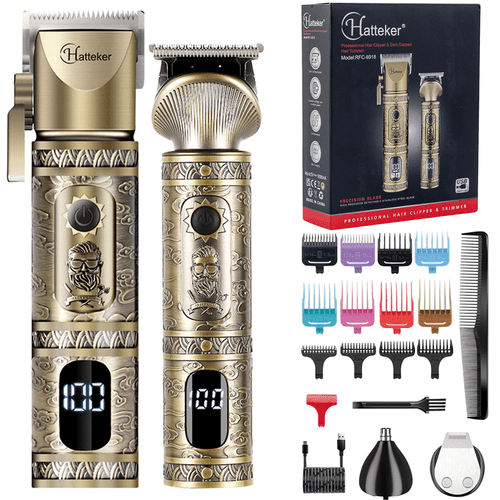 Professional Hair Clipper and Trimmer Set, Barber Clippers Set Cordless for Men - Picture 13 of 24