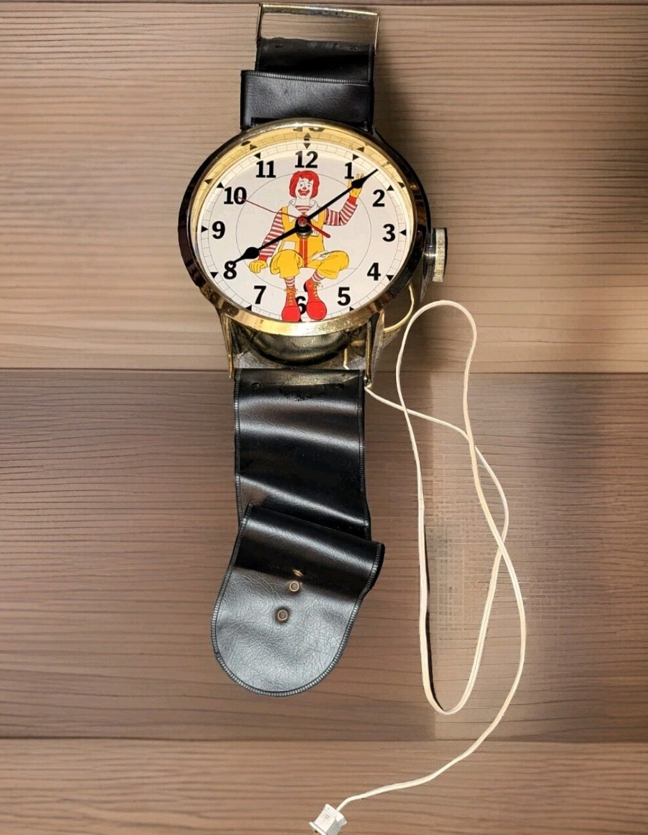 vintage McDonald 壁掛け時計　マクドナルド RARE VINTAGE MCDONALDS RONALD MCDONALD WALL CLOCK WATCH
