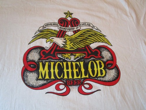 MICHELOB BEER - Vintage T-Shirt-NEVER WORN!!-XL-1990's - Picture 2 of 3