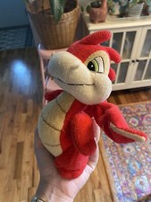 2004 Neopets Scorchio 8" Plush Red Dragon Plush Stuffed Animal. Preowned