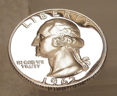 1962 Gem CAMEO Proof Quarter 90%   Blazing EYE CANDY  #506 ~12