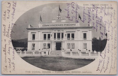 Torre Del Greco The Coral House, Naples Italy, Postcard