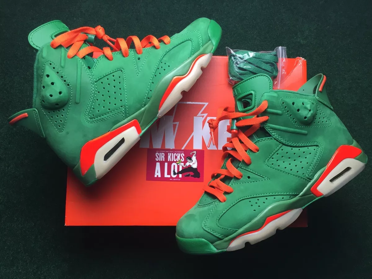 Nike Air Jordan 6 Retro NRG GATORADE GREEN - Size 9 USA M