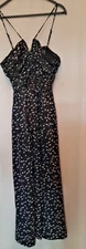 Small - Womens Maxi Sundress - A New Day - Black White Floral NWT