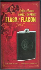 Captain Morgan 5oz Stainless Steel Collectible Rum Flask FREE SHIPPING RARE!!!