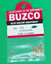 Slot Car Hardware 1/24 BUZCO 55 Internal Lock Washers, 4 pkg. 12 - Vintage