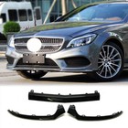 Für Mercedes Benz W218 CLS-KLASS Front Spoiler Stoßstange Lippe Schwarz Glanz
