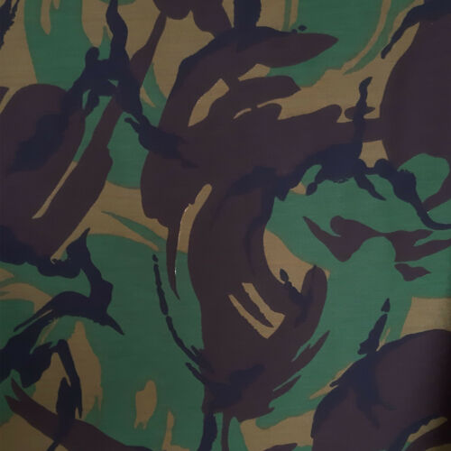 Camo Fabric British Army Military Camouflage DPM Woodland Shirt Uniform Material - Afbeelding 1 van 3