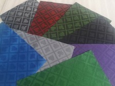 Poker Table Cloth Suited Speed Cloth 8 Colour Samples A5