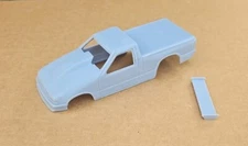 ABS-LIKE RESIN 3D PRINTED 1/25 1994-2004 CHEVY S-10 OUTLAW DRAG BODY & WING S10