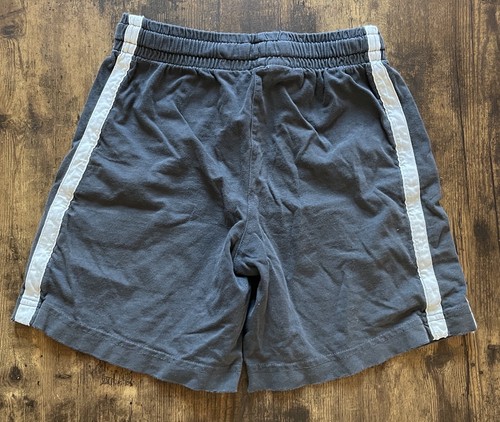 TCP Kids Boy 100% Cotton Adjustable Waist Pull On Side Stripe Shorts Gray XS 4 - Picture 4 of 4