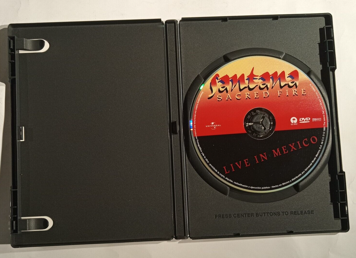 SANTANA - SACRED FIRE LIVE IN MEXICO - MEXICAN DVD, CLASSIC ROCK