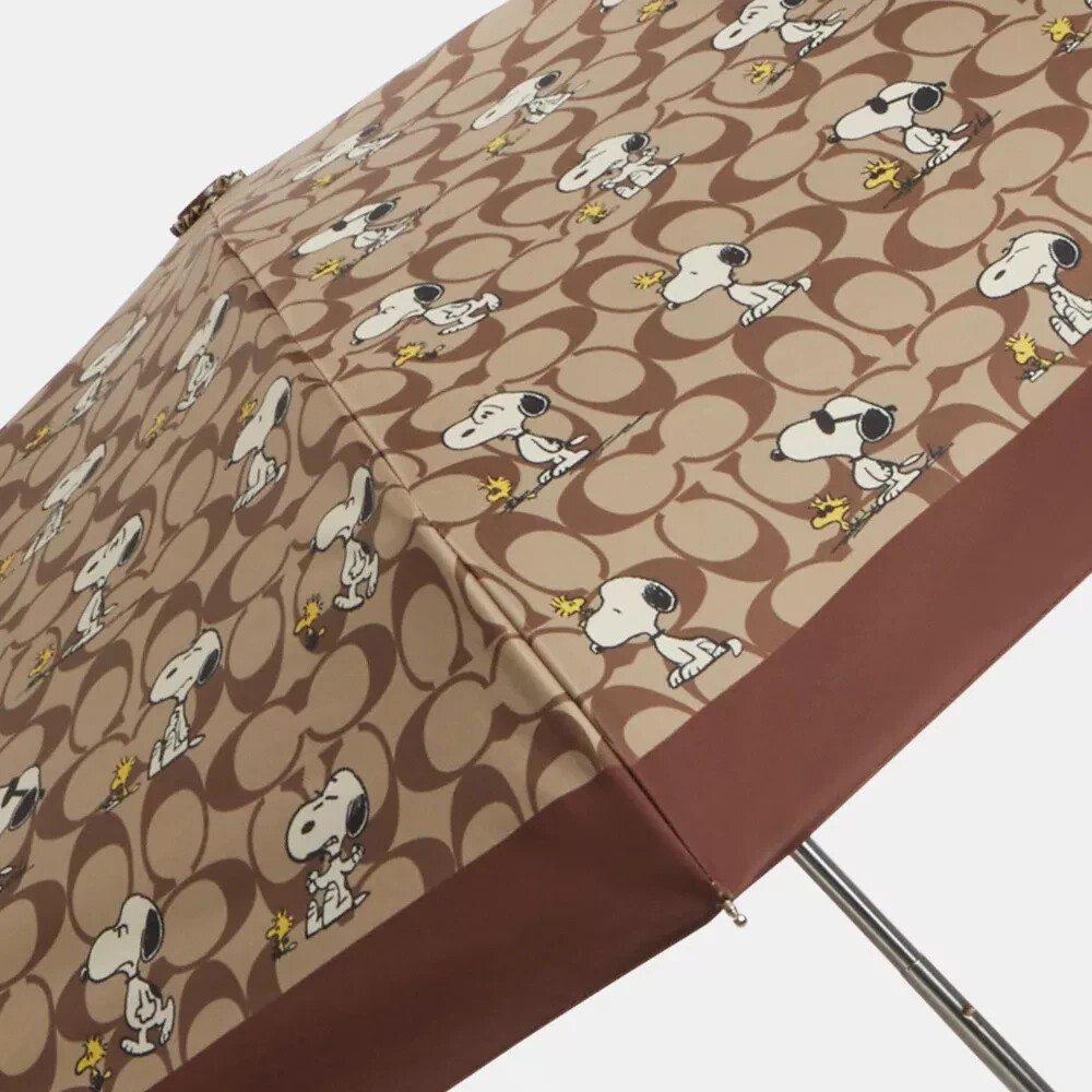 ❤️ COACH x PEANUTS UV Protection Mini Umbrella Signature
