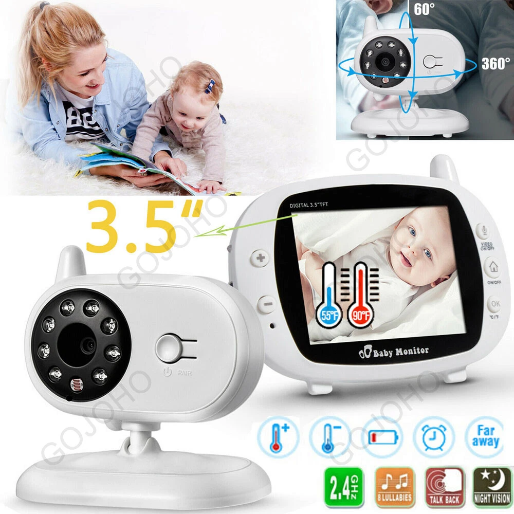 3.5" Audio Video Baby Monitor Wireless Digital Camera Night Vision Safety Viewer
Opens in a new wind