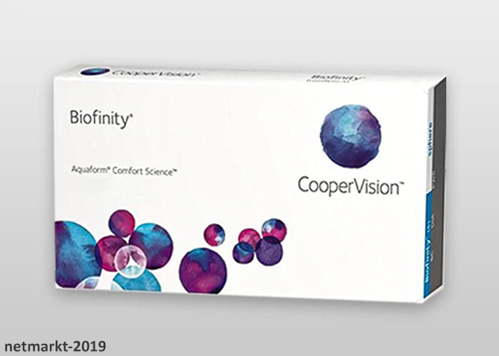 CooperVision Kontaktlinsen Biofinity 1x3 Stück Monatslinsen Night&Day