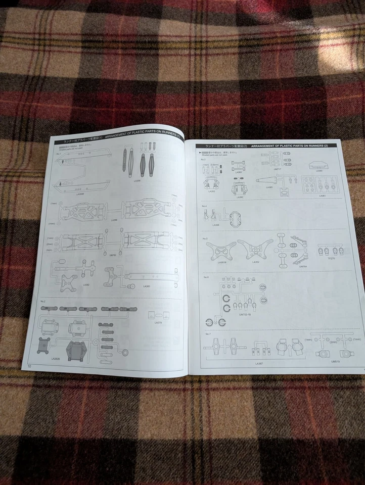 MANUALE ISTRUZIONI MONTAGGIO KYOSHO LAZERZX7 LAZER ZX 7 ORIGINALE AUTO RC - Immagine 2 di 4