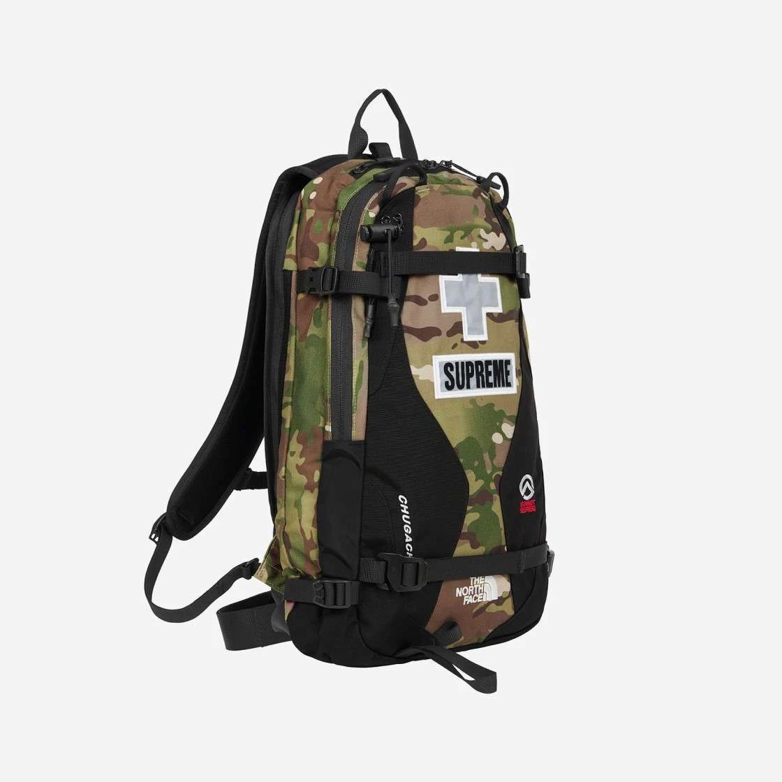 Supreme north hotsell face camo backpack