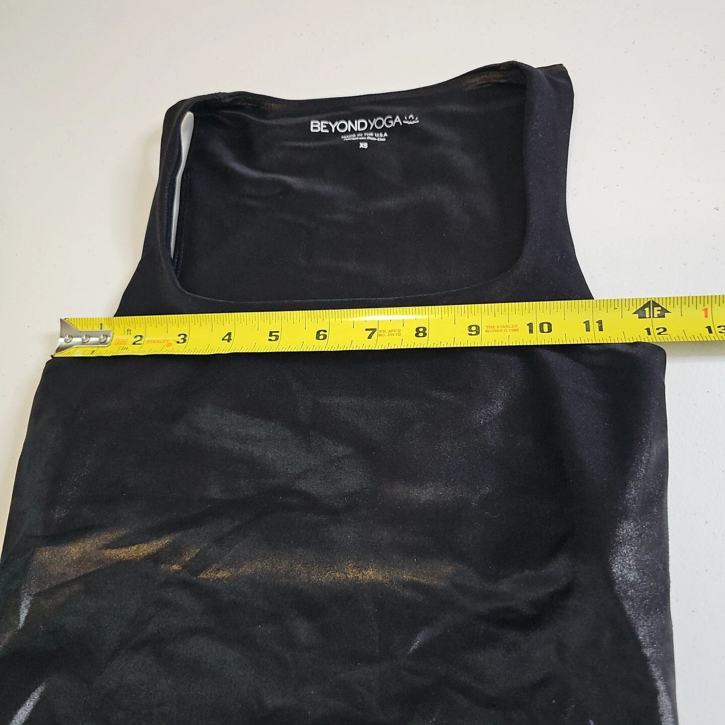 beyond-yoga metallic shimmer crop tank-top