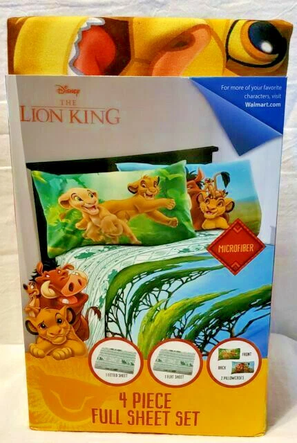 Disney Clásico Rey León - Juegos de sábanas dobles y completas - Simba Nala - Timón Pumba Foto 2 de 3