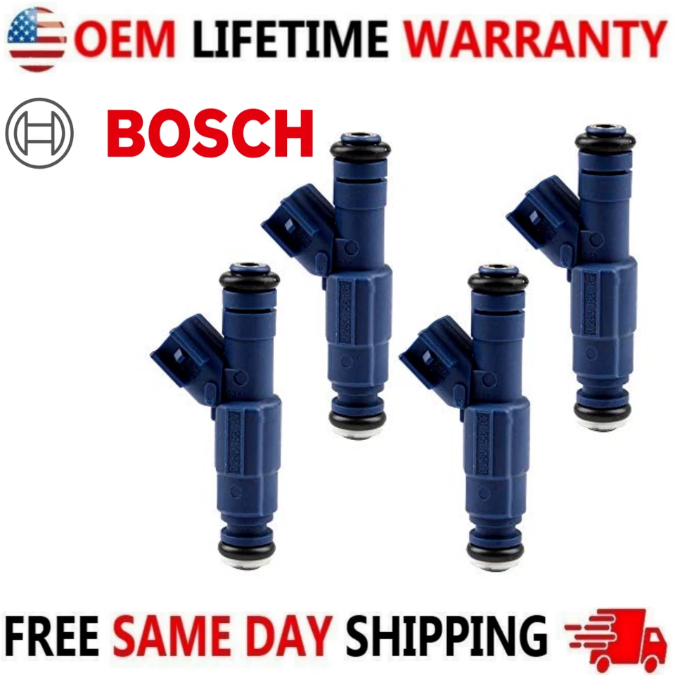 NEW BOSCH x4 HP UPGRADE Fuel Injectors 2005, 2006, 2007 Mercury Mariner 2.3L I4 - Image 3 of 4