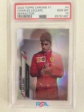 Charles LeClerc 2020 PSA 10 Refractor #4 F1 Ferrari
