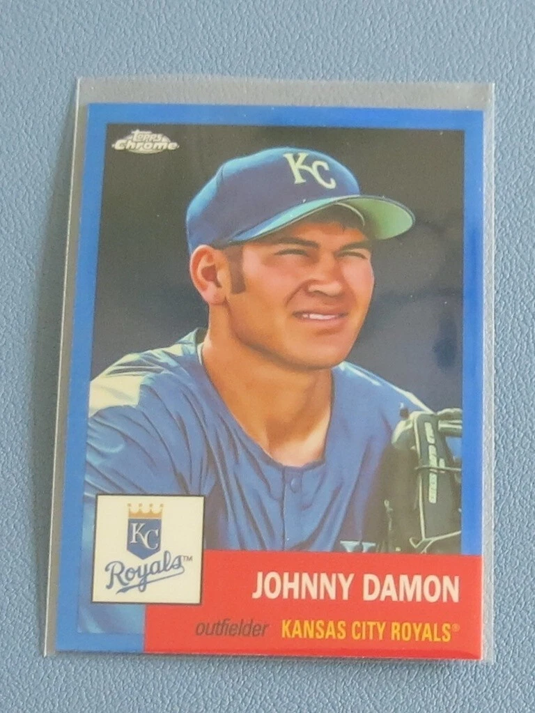 2022 Topps Chrome Platinum Anniversary #328 Johnny Damon Blue Prism Refractor