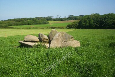 Photo 6x4 Carwynnen Quoit This is a collapsed Dolmen,it is in a field nea c2010