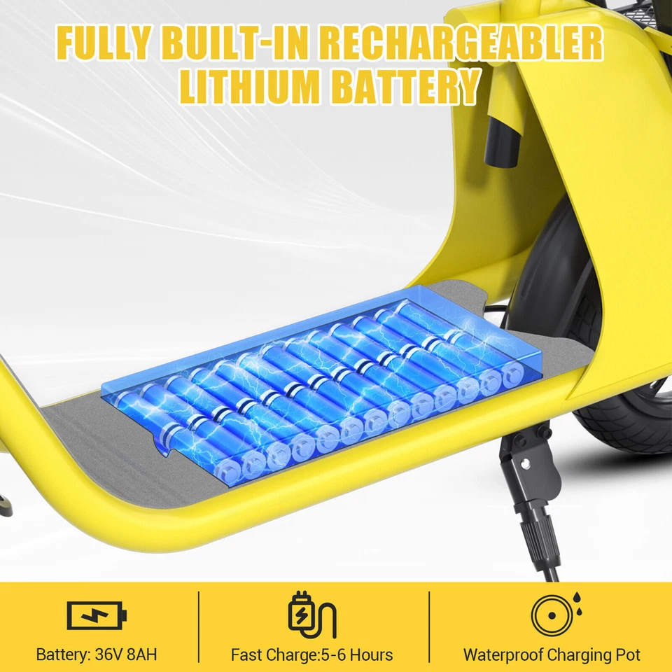 450W Adulto Plegable Scooter Eléctrico Cercanías Off-Road Ebike Bicicleta E-Scooter Foto 4 de 4