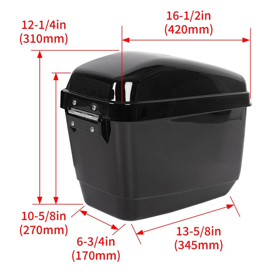 Motorcycle Hard Saddlebag Saddle Bag For Honda Shadow Phantom Spirit 750 RS 750 - Image 2 of 4