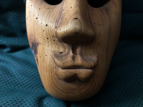 vecchia o antica maschera pensata per essere Inuit?, Cedro? - Foto 15 di 16