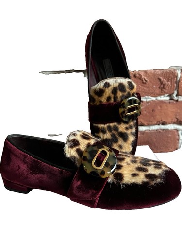Prada Velvet Crystal Broach Pointy Mule Flats SZ 36 New $875 | eBay