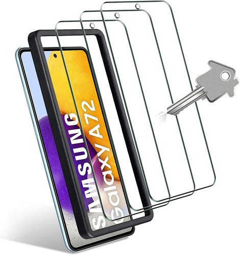Protector de pantalla de vidrio templado 3 piezas para Samsung S21 fe S20 Plus A73 A72 - Imagen 4 de 31