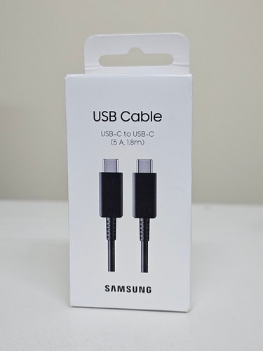 Câble original Samsung USB-C vers USB-C 1,8 m 5,9 pieds 5A type C - EP-DX510 - Photo 1/2