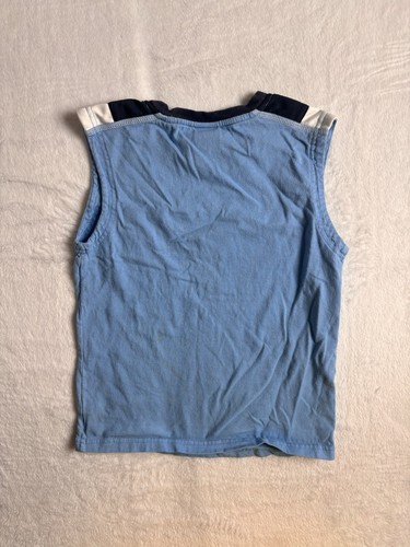VTG Y2K Air Jordan North Carolina Sleeveless Kids Shirt Youth 6 Stains * - Picture 5 of 7