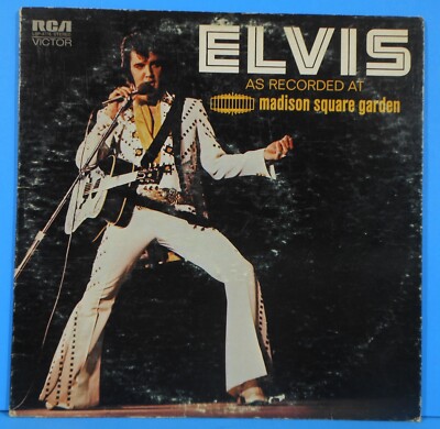 ELVIS PRESLEY AS RECORDED AT MADISON SQUARE GARDEN 1972 NICE CONDITION! VG/VG!!A
