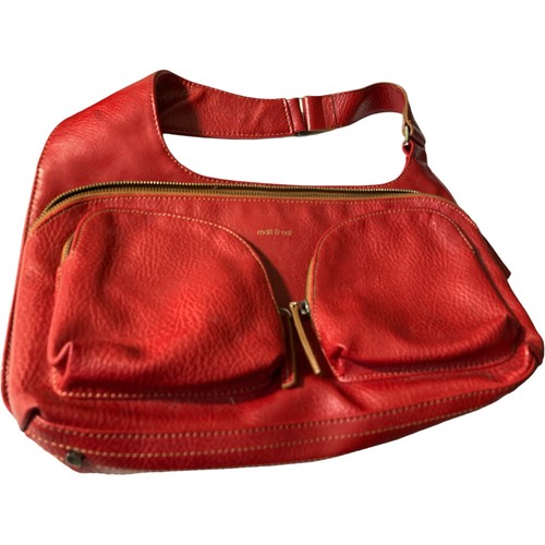 Matt and Nat rote vegane Kunstleder-Schultertasche Geldbörse