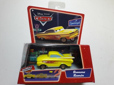 Disney Pixar Cars Ramone Pull Back Pullbax Motor Shupercharged Fahrzeug
