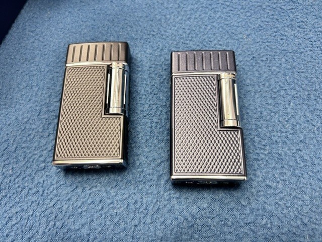 Colibri Julius Double Soft Flame Lighter Diamond Black / Chrome MSRP $135