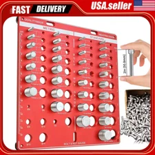 Standard and Metric Nut & Bolt 34 Thread Checker Bolt and Nut Identifier Gauge