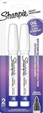 Sharpie Oil-Based Paint Markers   Medium Point, White Ink, 2-Pack Permanent Pens